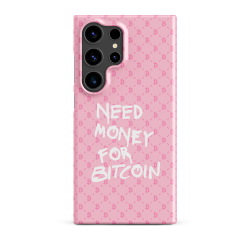 Need Money For Bitcoin (Pink) Snap Case for Samsung®