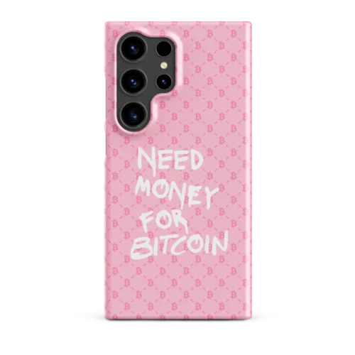 Need Money For Bitcoin (Pink) Snap Case for Samsung®
