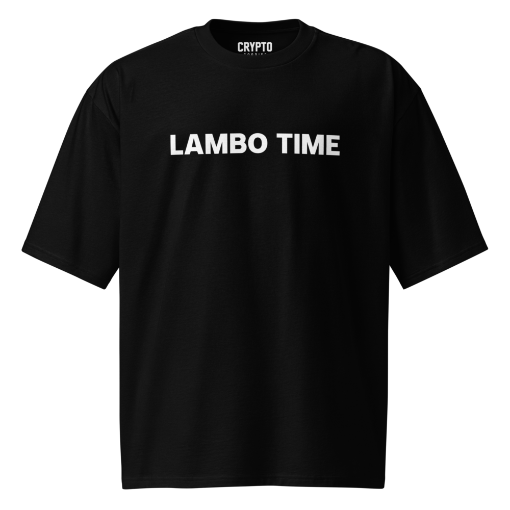 oversized heavyweight t shirt black front 679694f2dcd1f - Lambo Time Oversized T-Shirt