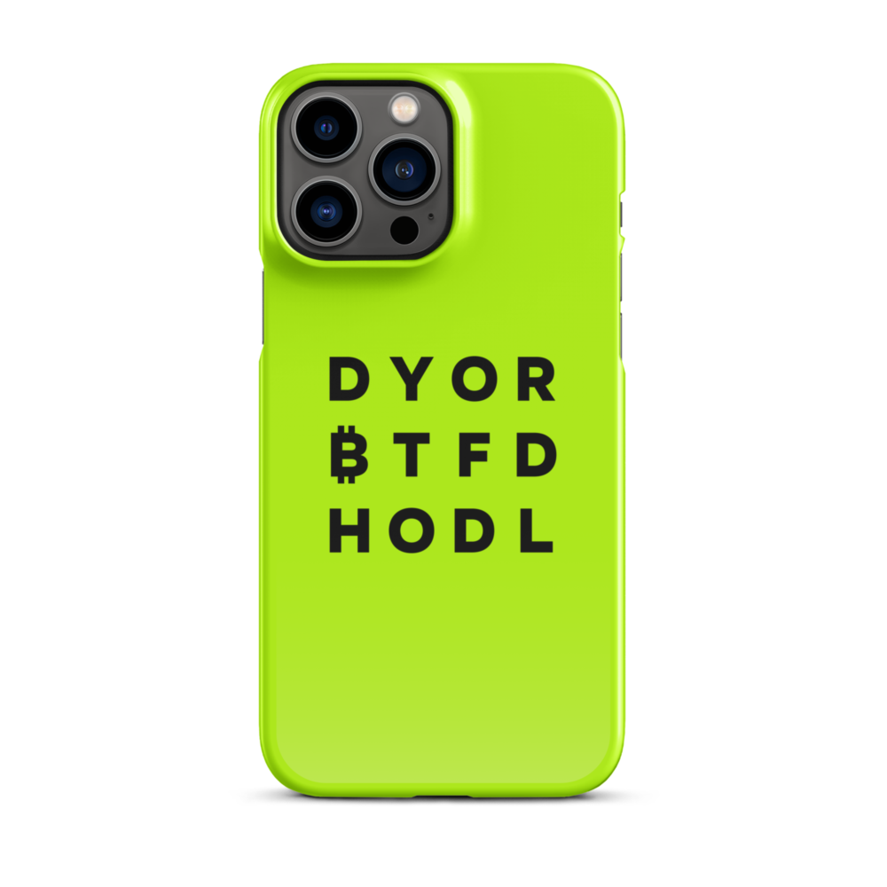 snap case for iphone glossy iphone 13 pro max front 6787d85da04ff - DYOR BTFD HODL Snap case for iPhone®