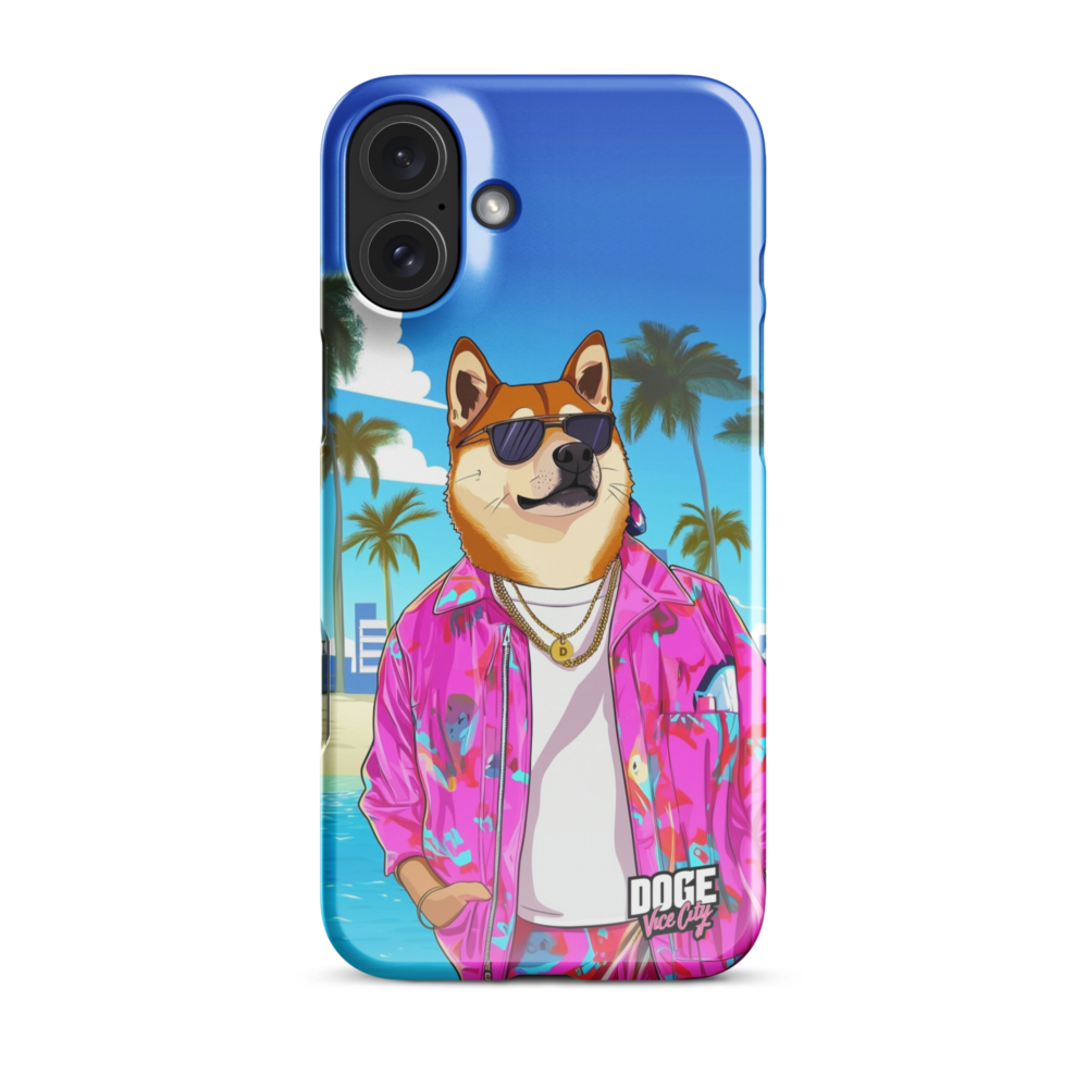 snap case for iphone glossy iphone 16 plus front 6787d2551b83f - DOGE: Vice City II Snap Case for iPhone®