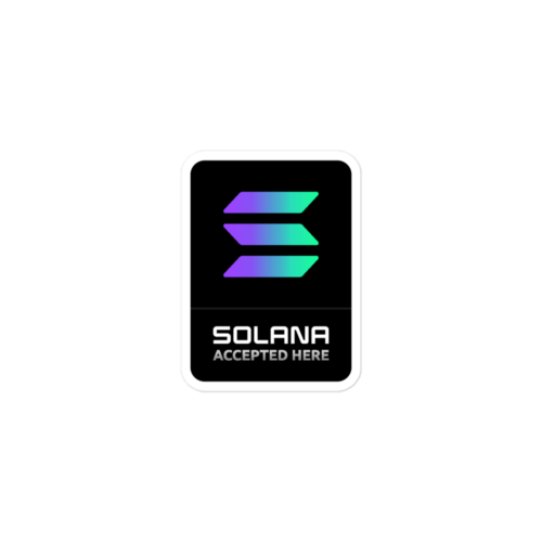 Solana Accepted Here Sticker
