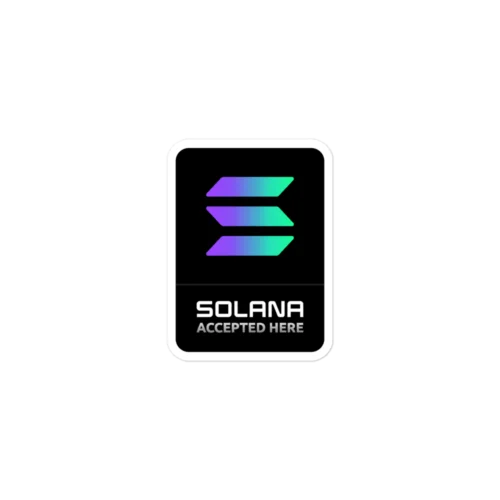 Solana Accepted Here Sticker