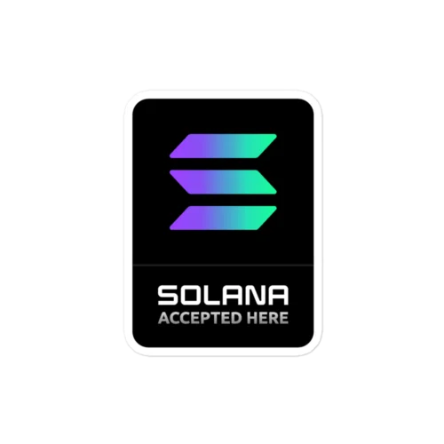 Solana Accepted Here Sticker