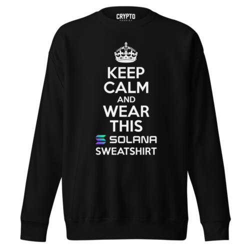 Solana Keep Calm Premium Sweatshirt