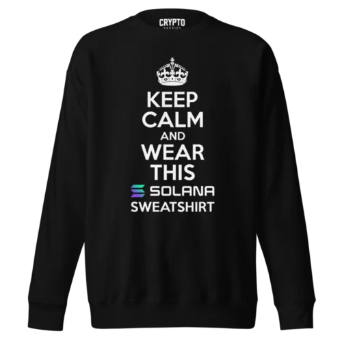 Solana Keep Calm Premium Sweatshirt