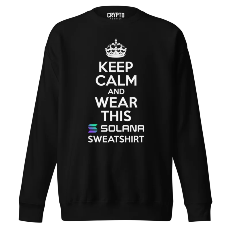 Solana Keep Calm Premium Sweatshirt