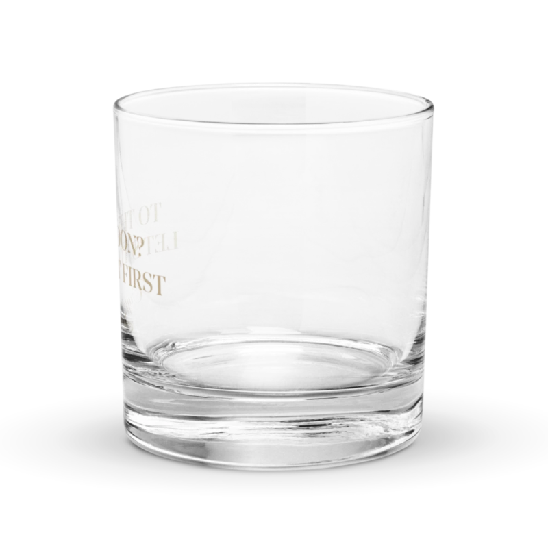 To The Moon? Let’s Toast First Rocks Glass