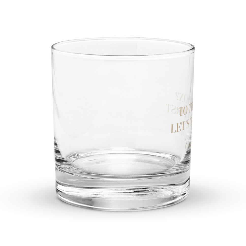 To The Moon? Let’s Toast First Rocks Glass