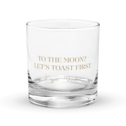 To The Moon? Let’s Toast First Rocks Glass