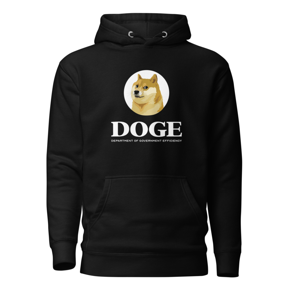 unisex premium hoodie black front 679002963b160 - DOGE: Department of Government Efficiency Hoodie