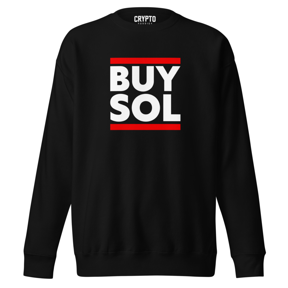 unisex premium sweatshirt black front 6795229029659 - BUY SOL Premium Sweatshirt