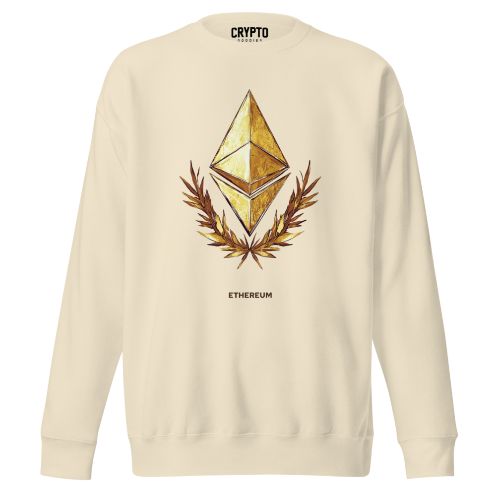 unisex premium sweatshirt bone front 679a850f6ec37 - Ethereum Glory Premium Sweatshirt