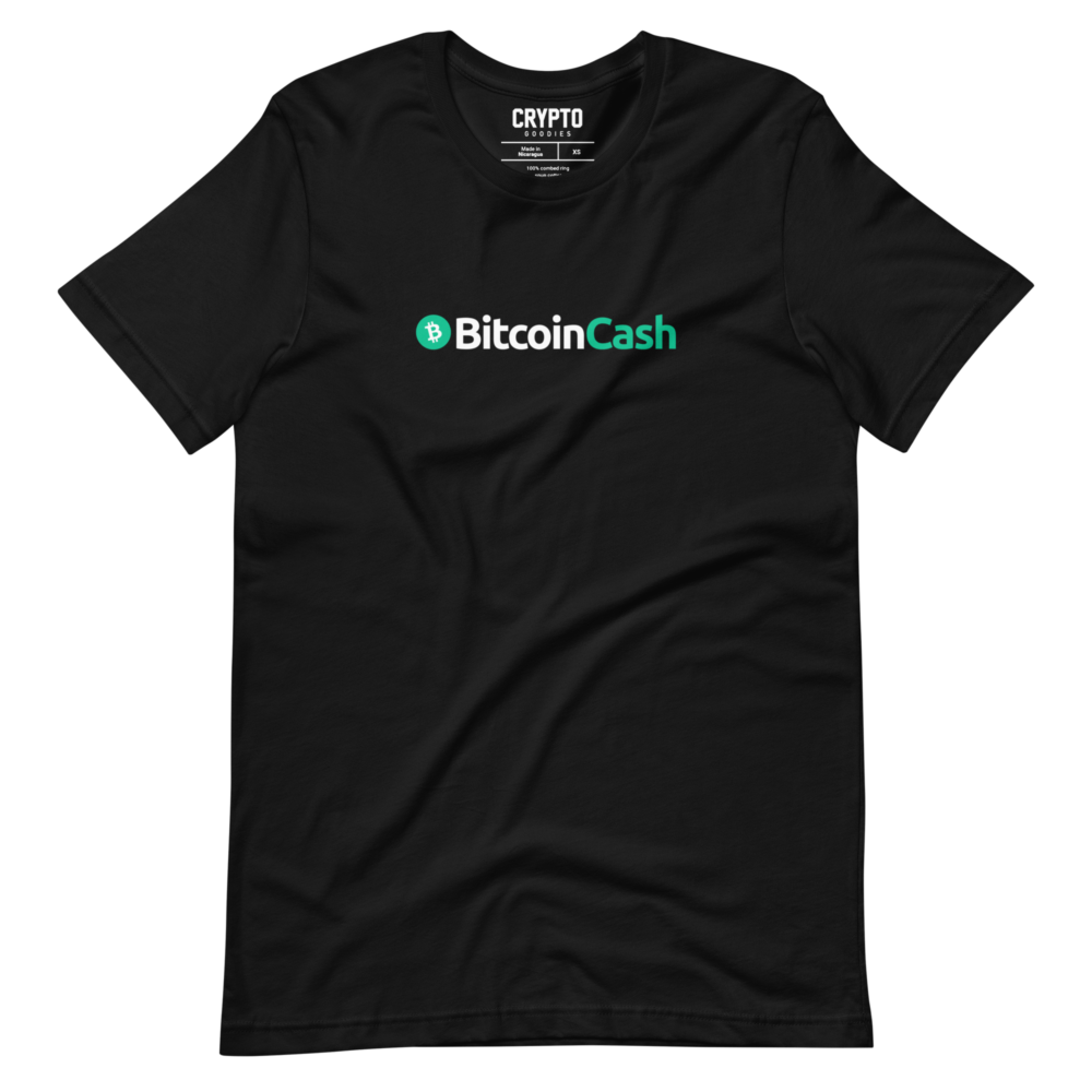 unisex staple t shirt black front 6790ff74ed390 - Bitcoin Cash T-Shirt