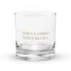 When Lambo? When Refill Rocks Glass