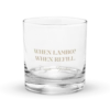 When Lambo? When Refill Rocks Glass