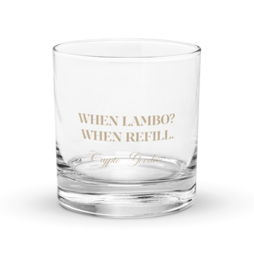 When Lambo? When Refill Rocks Glass