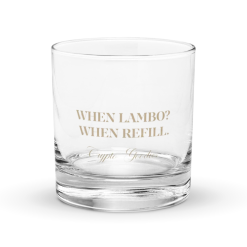 When Lambo? When Refill Rocks Glass