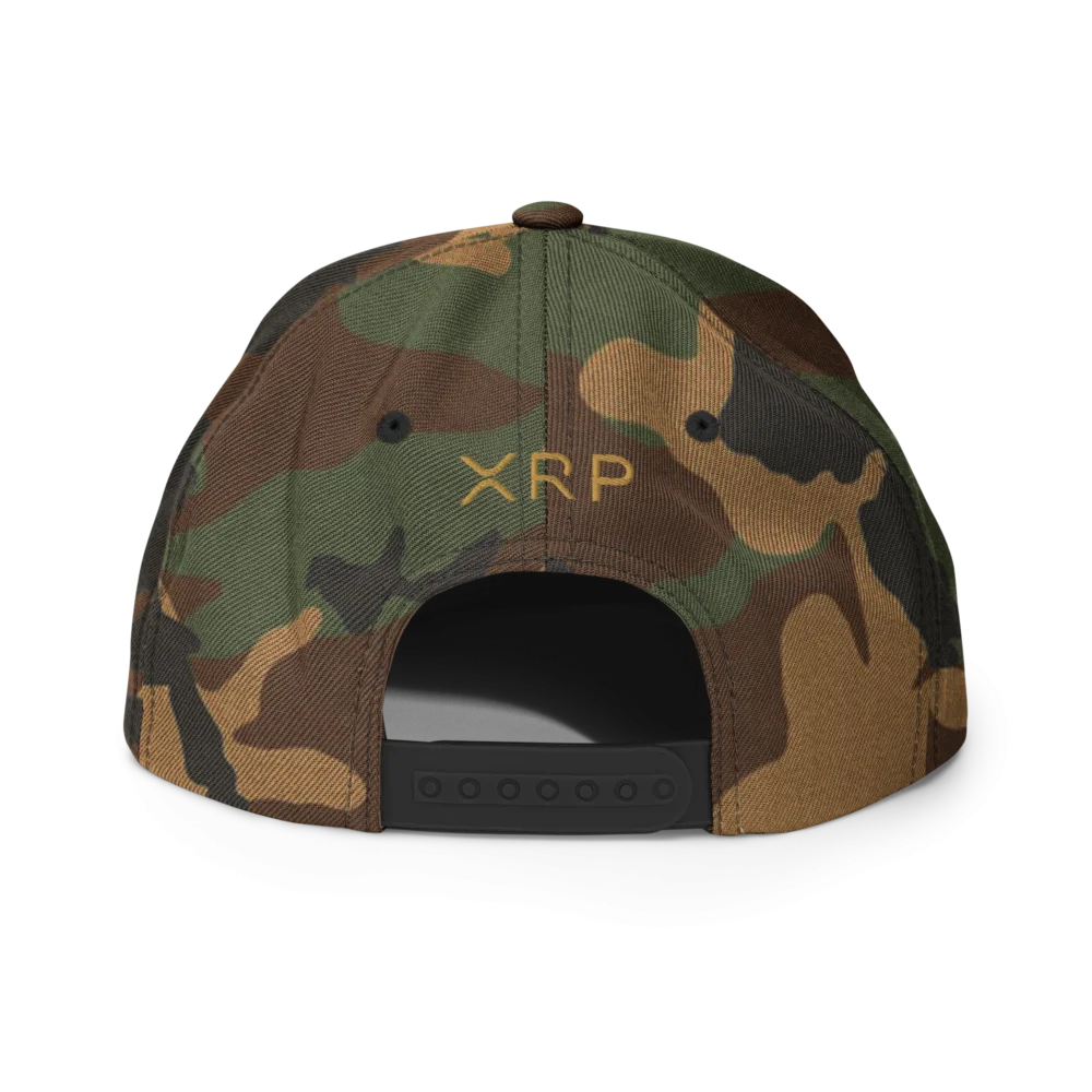 XRP Army (USA) Camo Snapback Hat - Image 3
