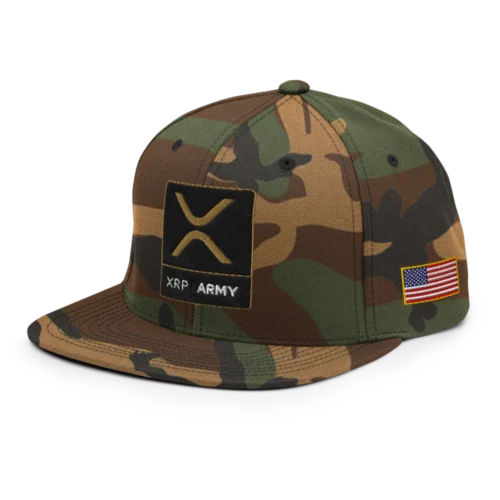 XRP Army (USA) Camo Snapback Hat
