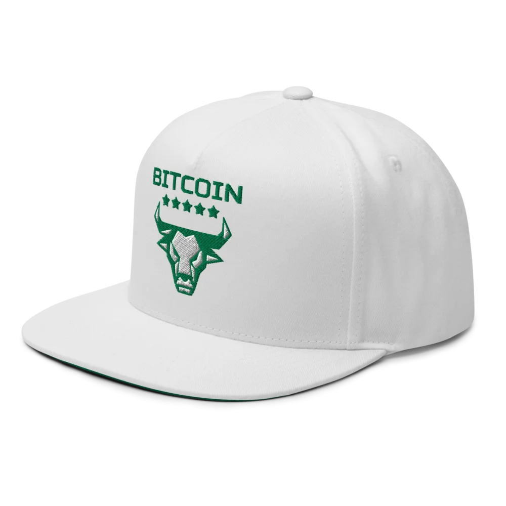 Bitcoin Bull Snapback Hat - Image 3