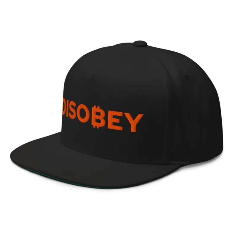 Bitcoin: Disobey Snapback Hat