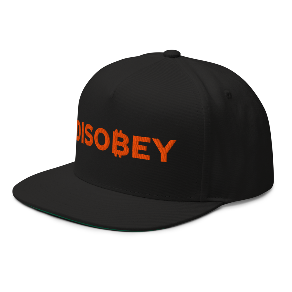 Bitcoin: Disobey Snapback Hat