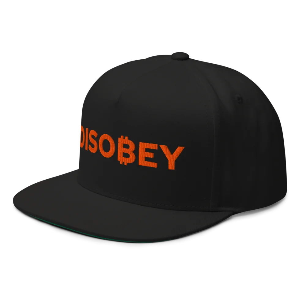 Bitcoin: Disobey Snapback Hat - Image 3
