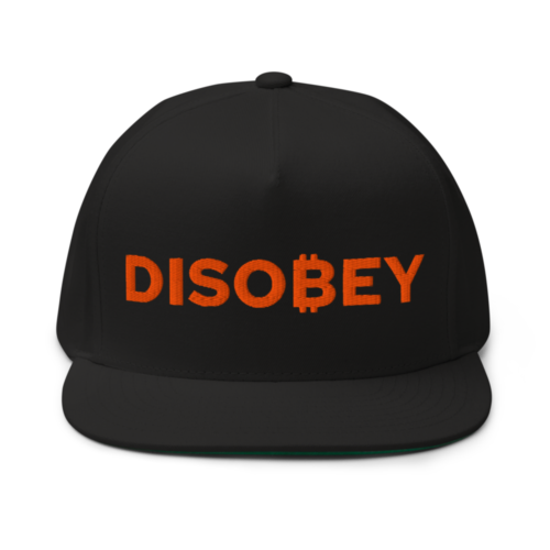 Bitcoin: Disobey Snapback Hat