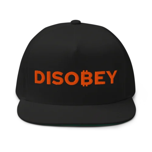 Bitcoin: Disobey Snapback Hat