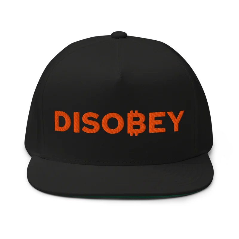 Bitcoin: Disobey Snapback Hat