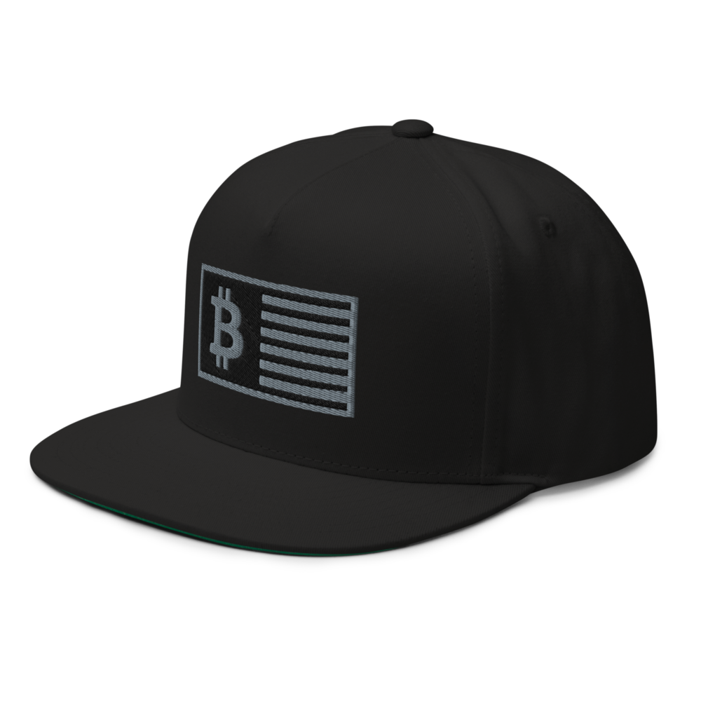 Bitcoin Flag Snapback Hat