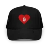 Bitcoin Heart Foam Trucker Hat