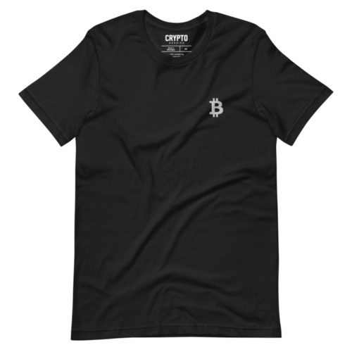 Bitcoin Small Embroidery Logo T-Shirt