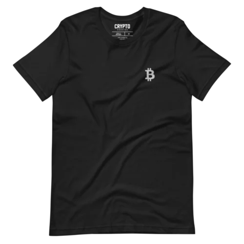 Bitcoin Small Embroidery Logo T-Shirt