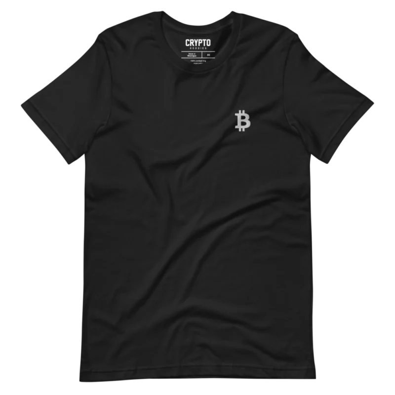 Bitcoin Small Embroidery Logo T-Shirt