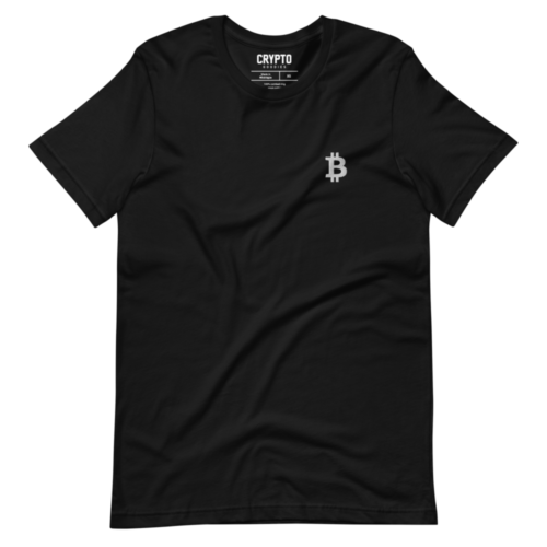 Bitcoin Small Embroidery Logo T-Shirt