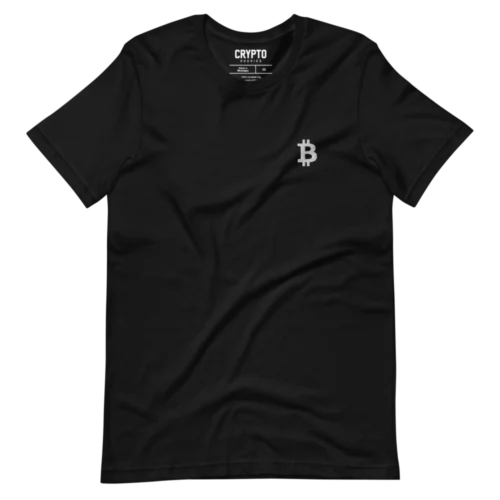 Bitcoin Small Embroidery Logo T-Shirt
