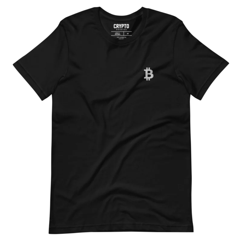 Bitcoin Small Embroidery Logo T-Shirt