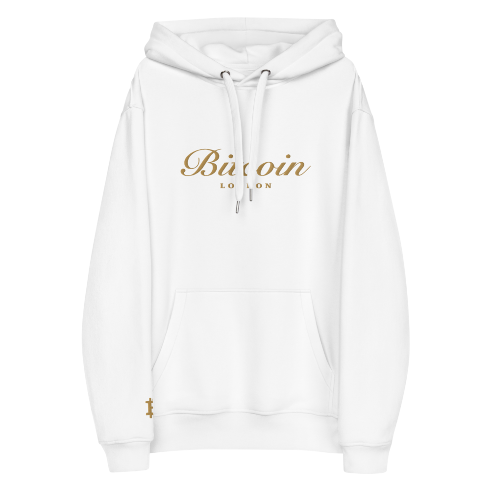 premium eco hoodie white front 67ba251614787 - Bitcoin: London Premium Hoodie