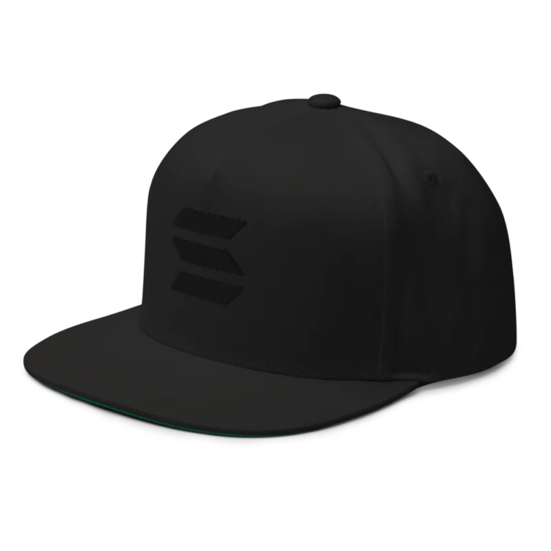 Solana Blackout Snapback Hat