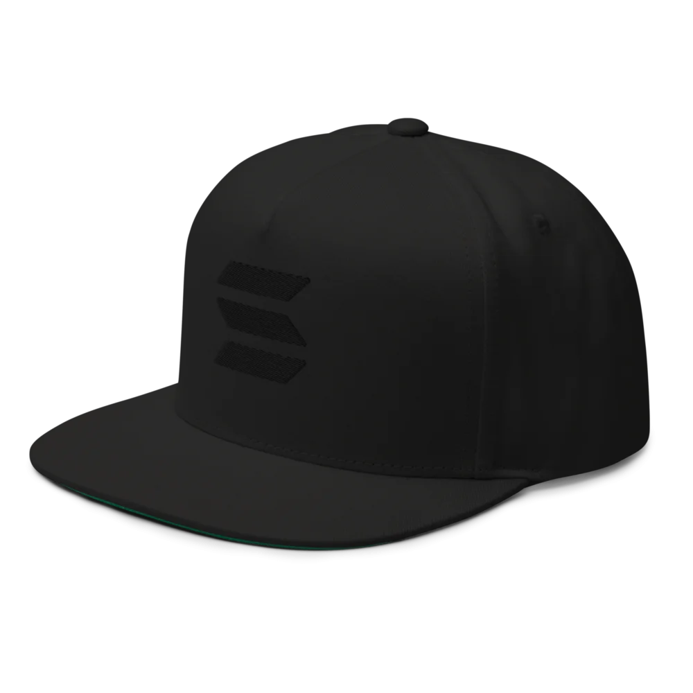 Solana Blackout Snapback Hat - Image 3
