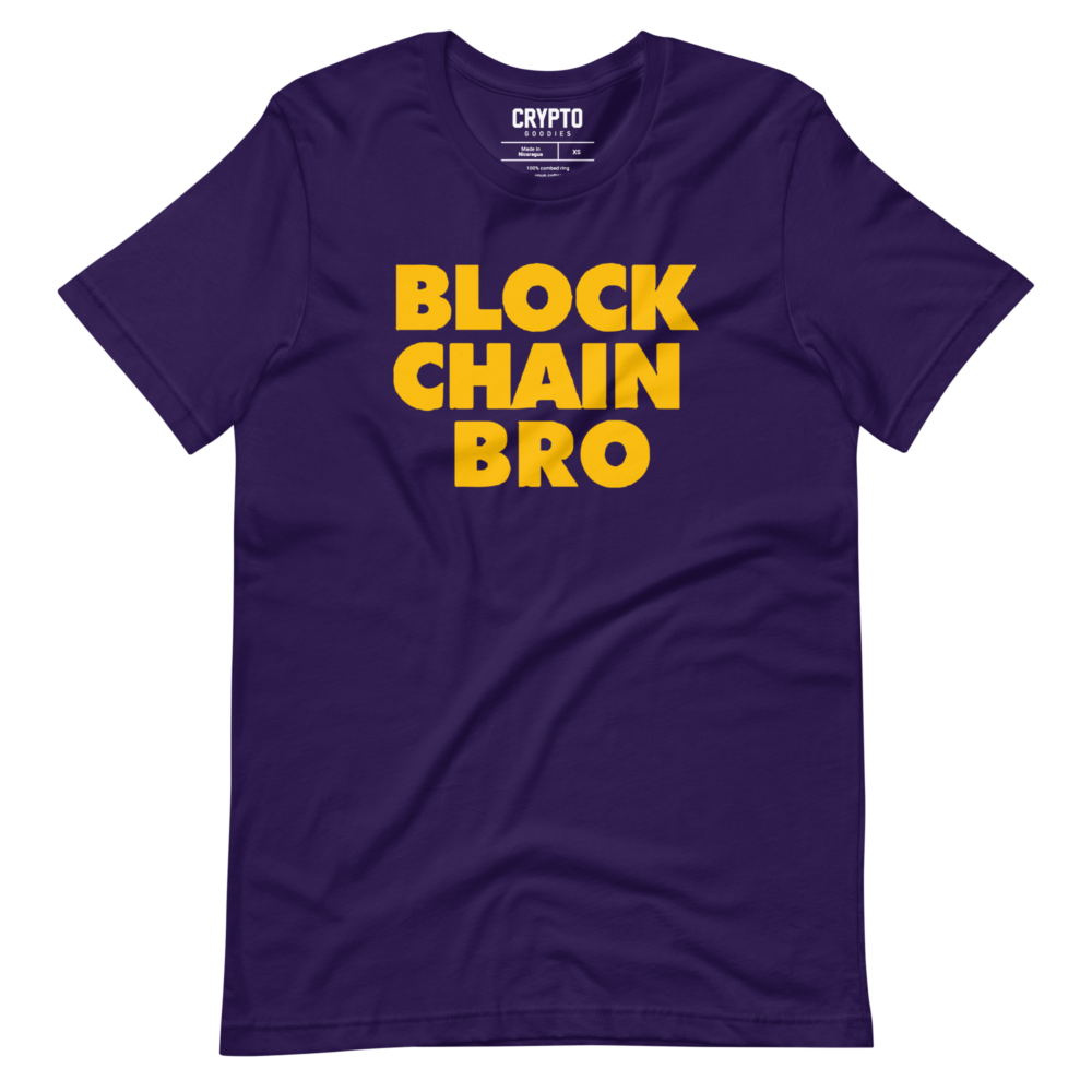 unisex staple t shirt team purple front 67ad02333de00 - Blockchain Bro T-Shirt