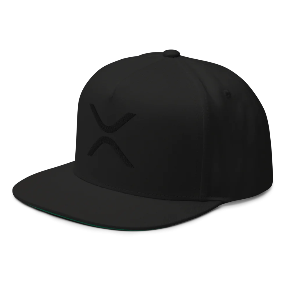 XRP Blackout Snapback Hat - Image 3