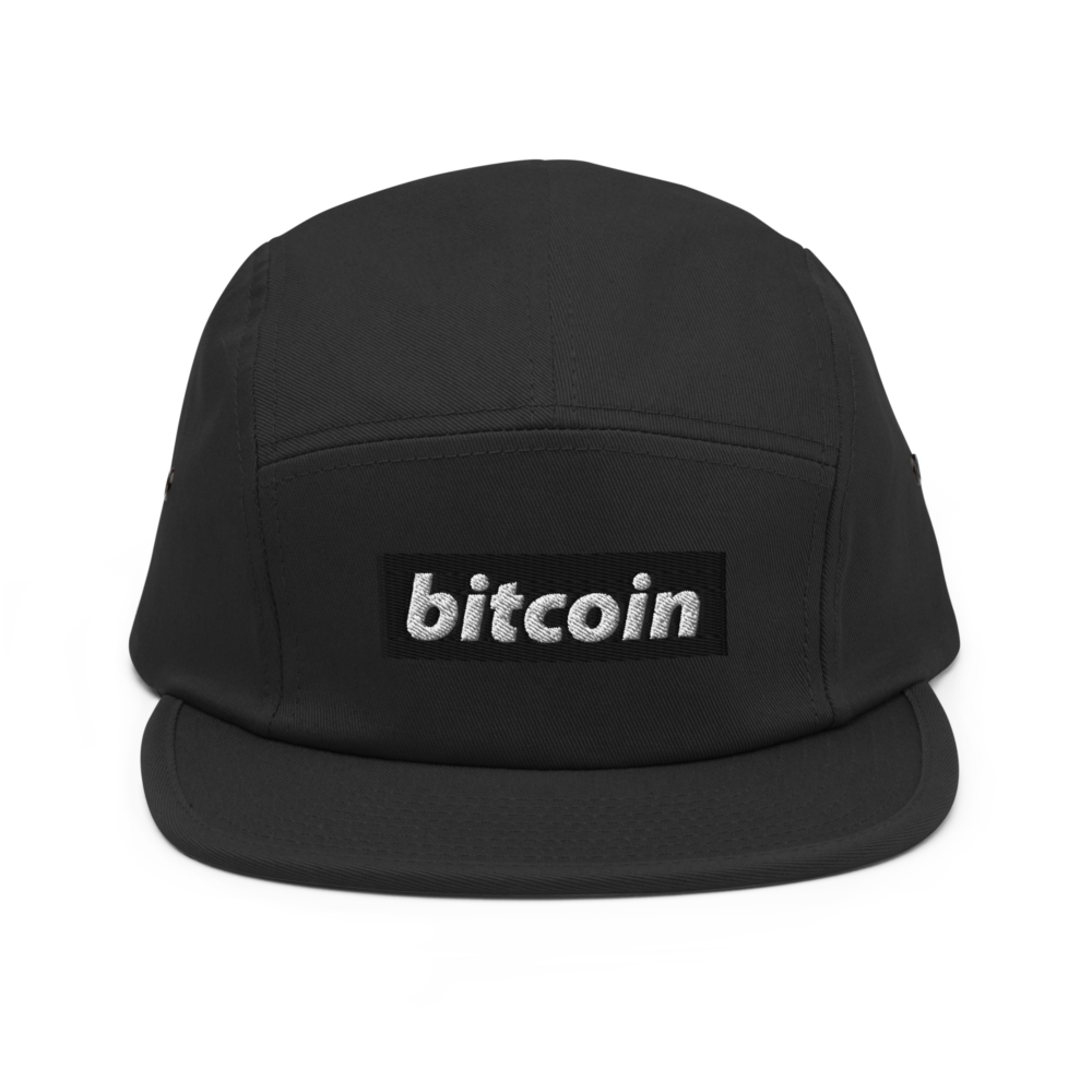 5 panel cap black front 67c82b8c10b60 - Bitcoin Fashion Five Panel Cap