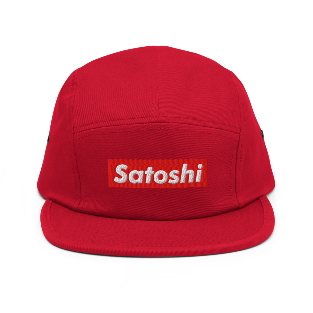 5 panel cap red front 67c84a8265789 - Satoshi Five Panel Cap