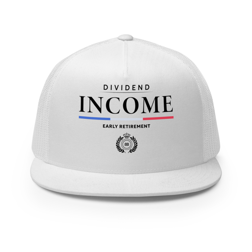 5 panel trucker cap white front 67c8862b62aa3 - Dividend Income Trucker Cap