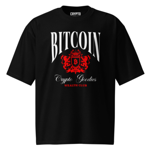 Bitcoin: Crypto Goodies Wealth Club Oversized T-Shirt