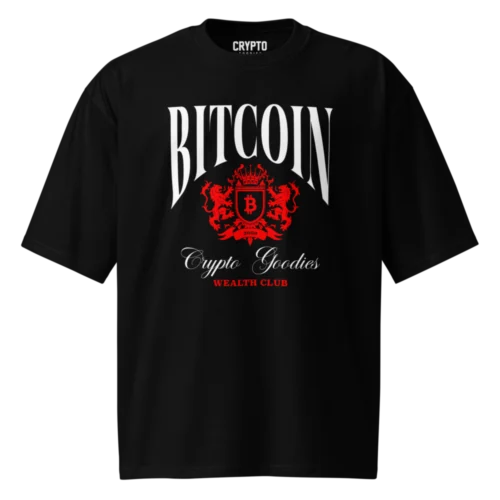 Bitcoin: Crypto Goodies Wealth Club Oversized T-Shirt