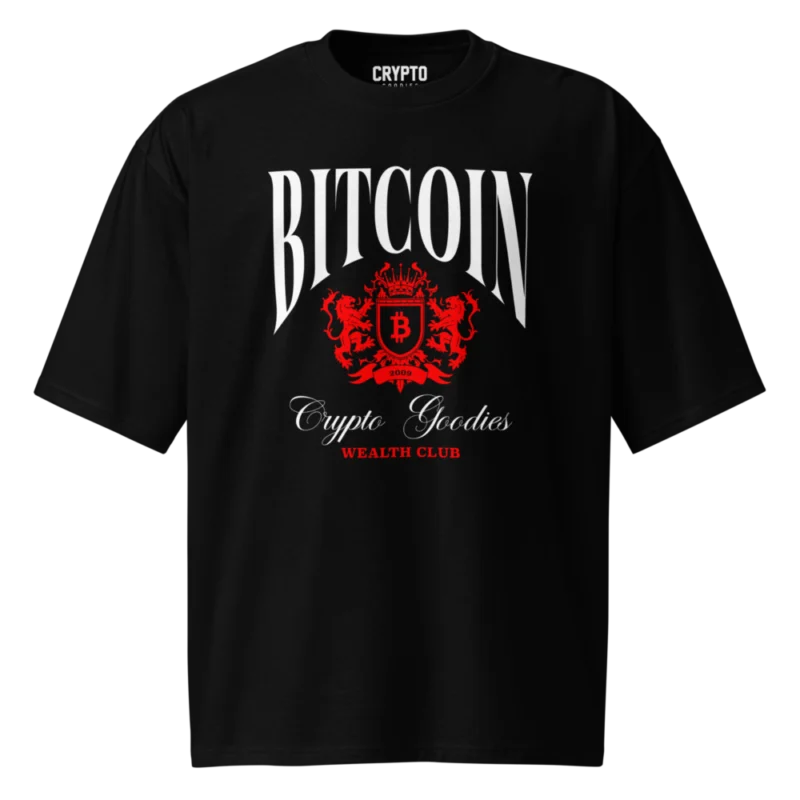 Bitcoin: Crypto Goodies Wealth Club Oversized T-Shirt